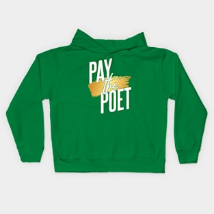 Pay the Poet-Gold Paint Kids Hoodie